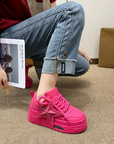 Fuchsia pink women's sneakers