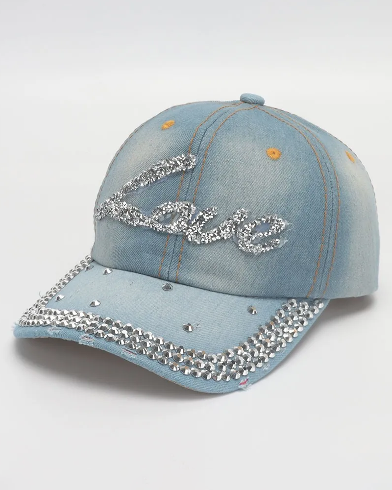 Women&#39;s rhinestone cap