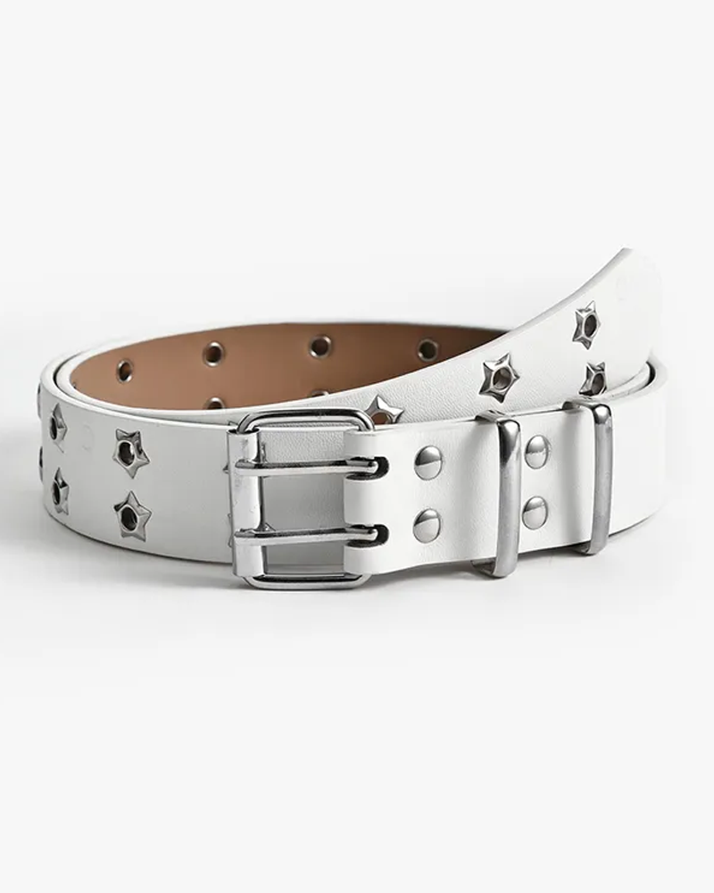 Double eyelet belt