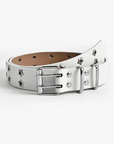 Double eyelet belt