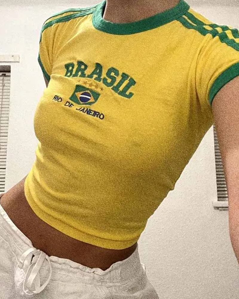 Brazil Crop Top