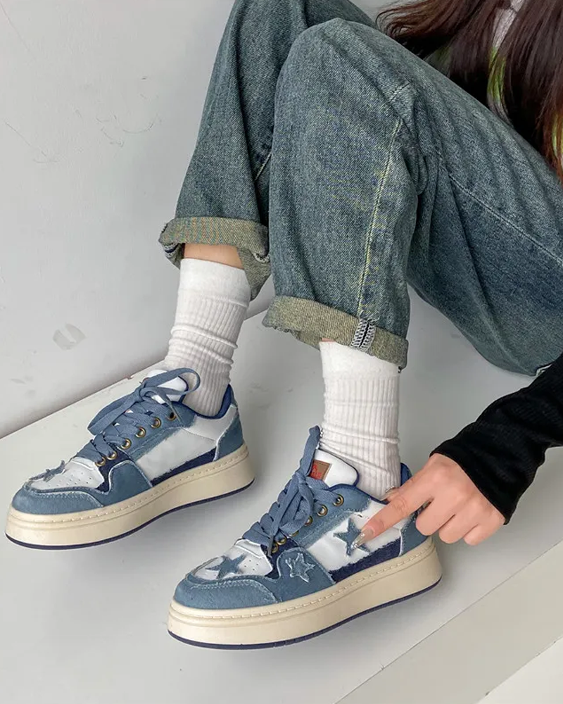 Women&#39;s Denim Sneakers