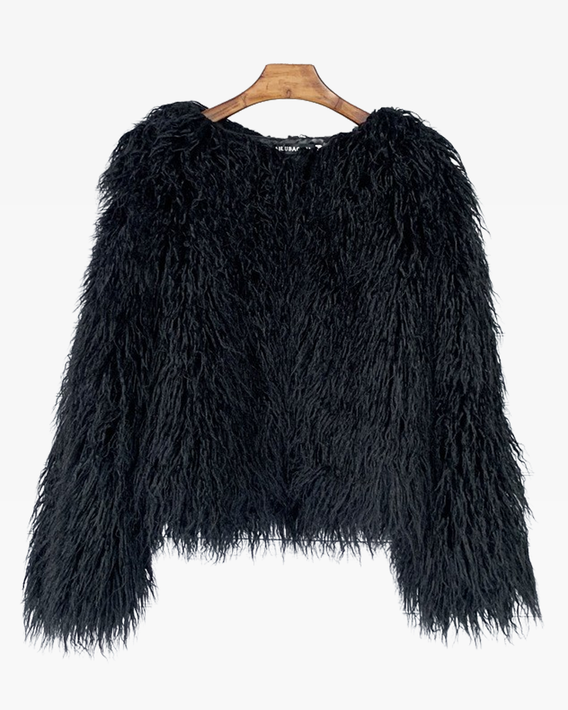 Faux fur jacket