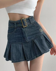 Mini denim skirt