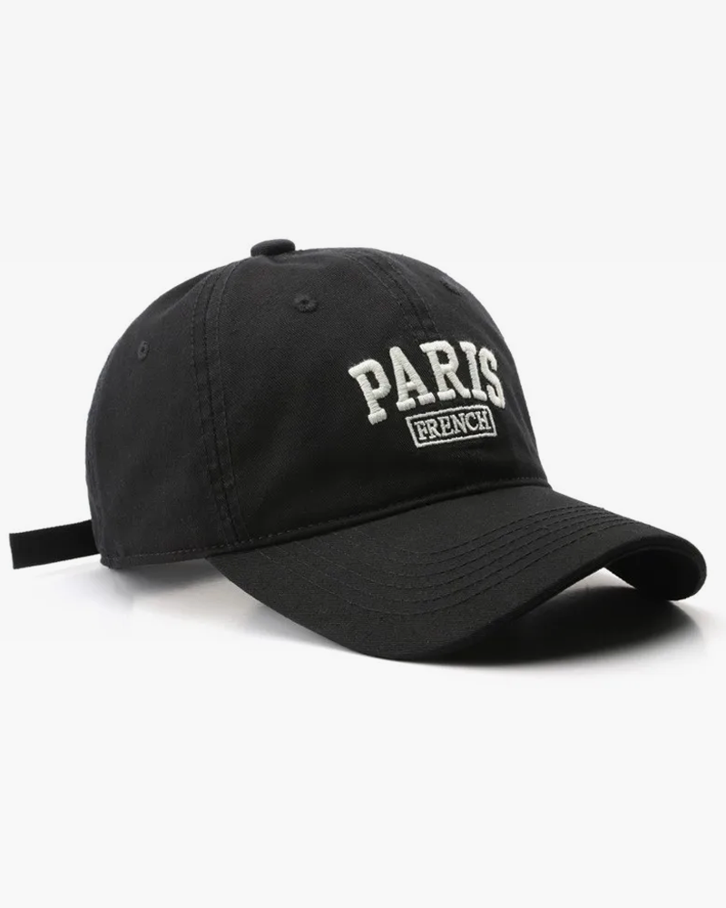 Embroidered Paris Cap