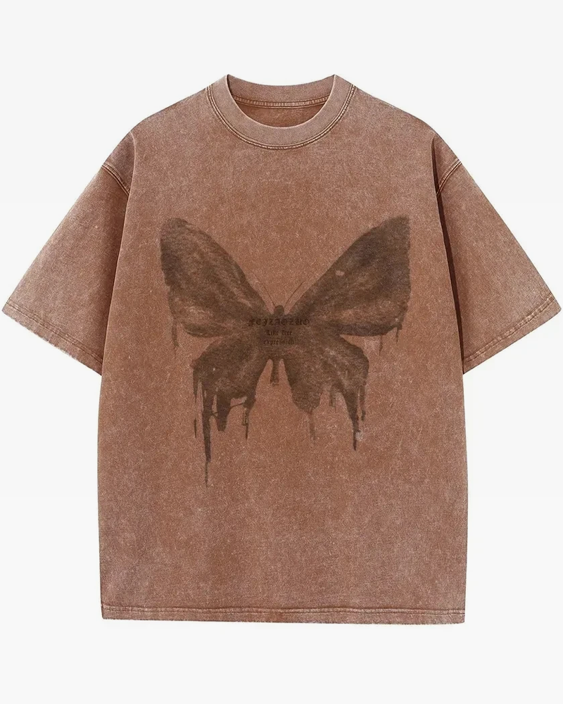 men&#39;s butterfly t-shirt