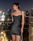 Black sequin dress