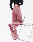 Pink baggy jeans