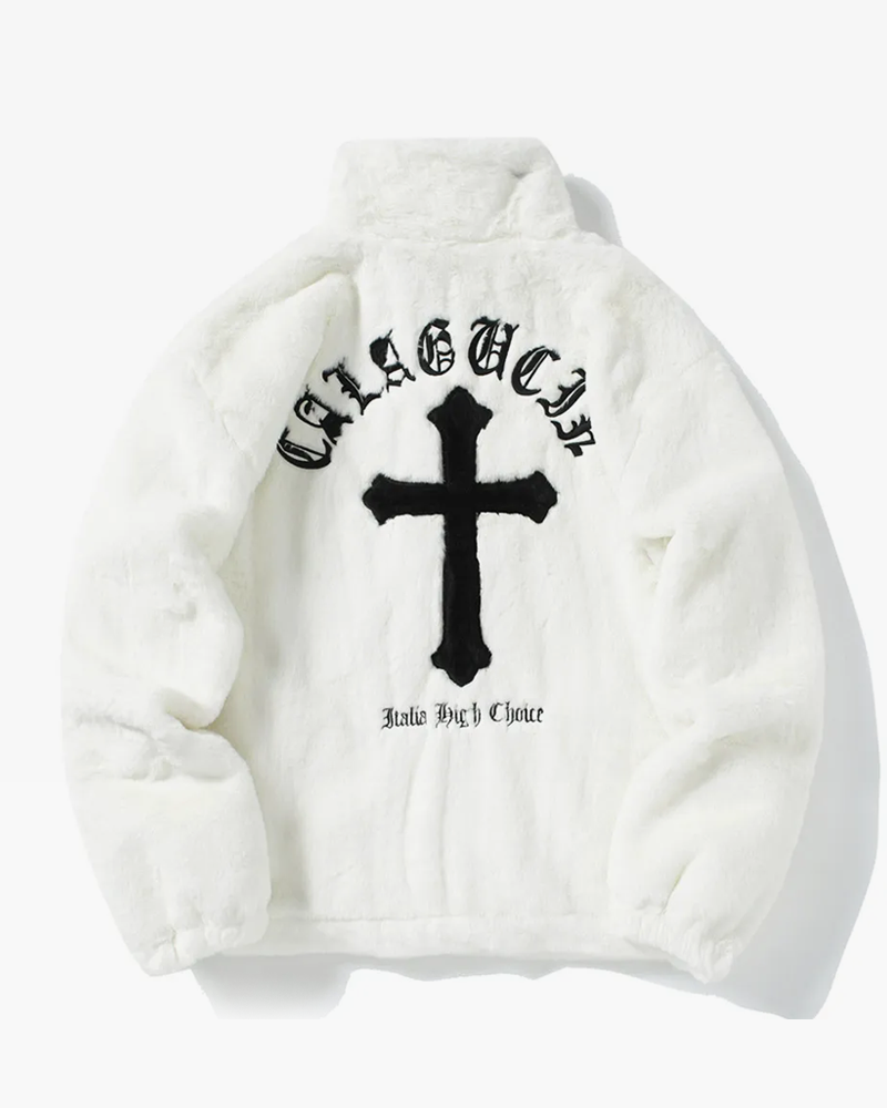 Jacket with cross