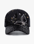 Women's cap with rhinestones