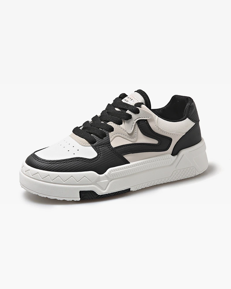 Black and white women&#39;s sneakers