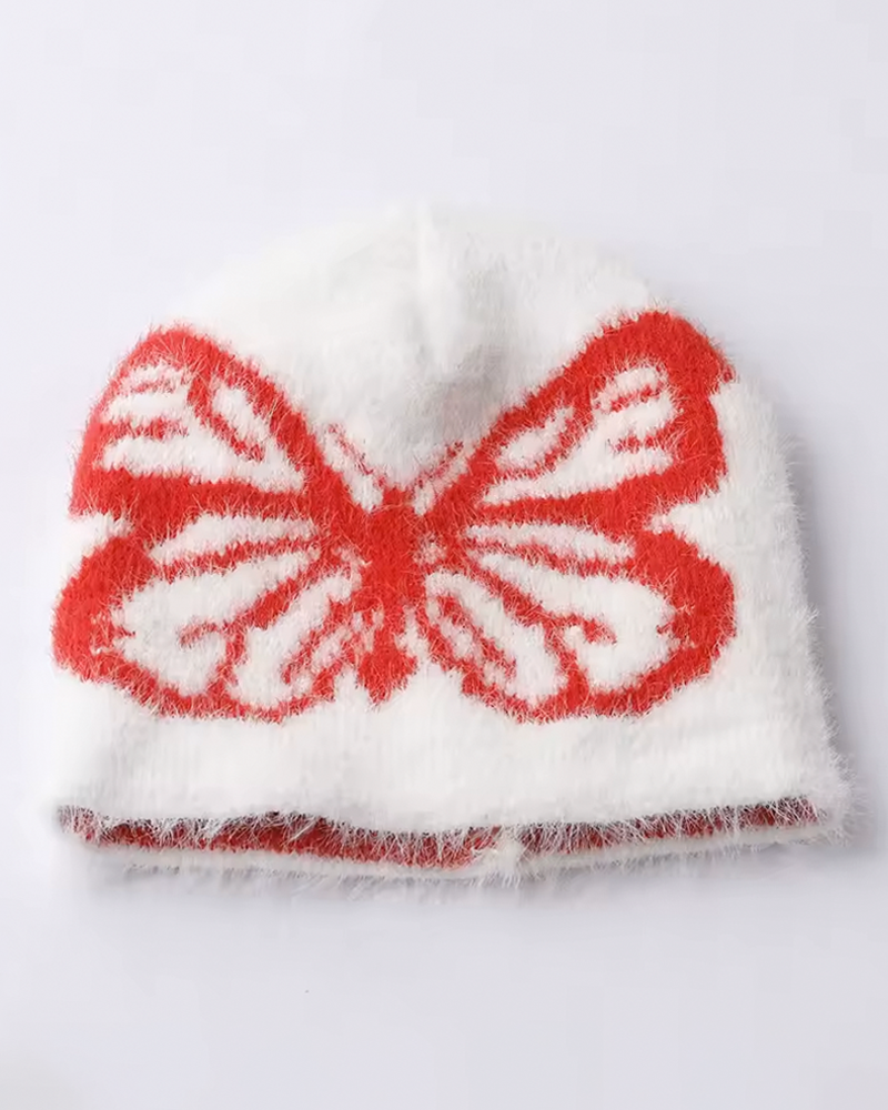 Winter butterfly hat