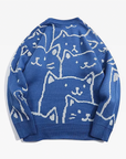 Pull with female cat motif