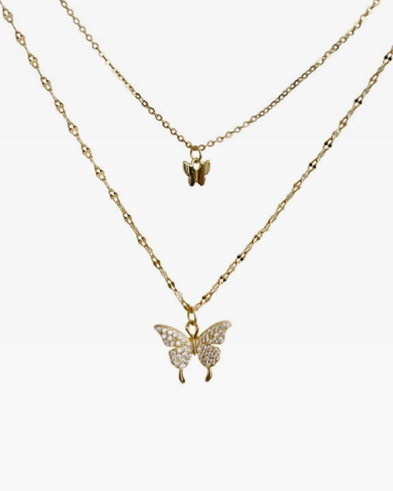 Butterfly pendant necklace