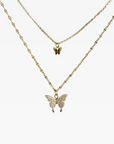 Butterfly pendant necklace