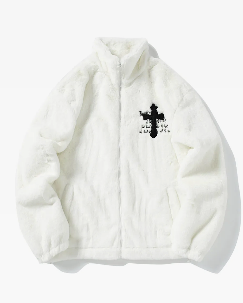 Jacket with cross