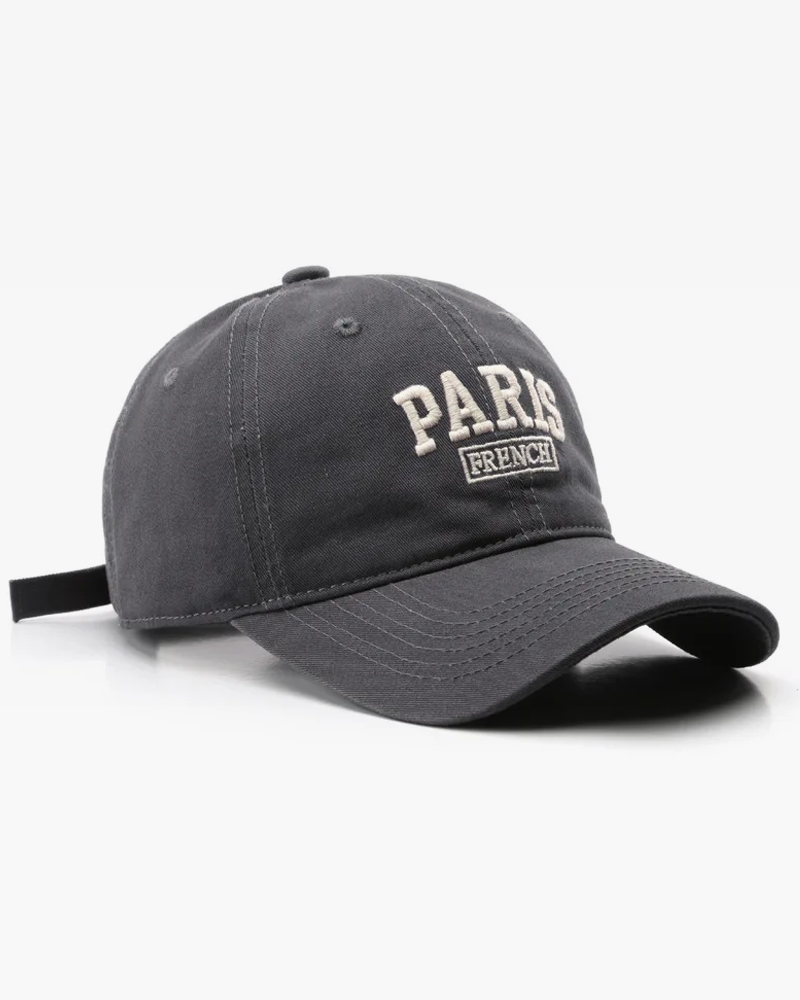 Embroidered Paris Cap