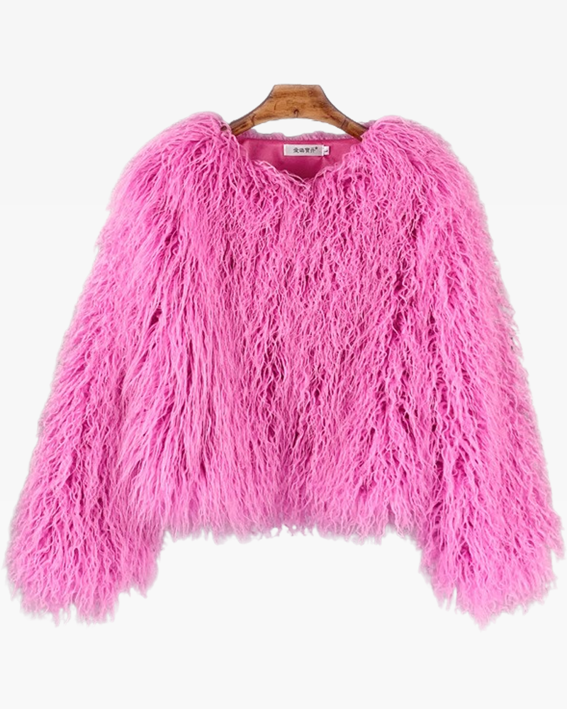 Faux fur jacket