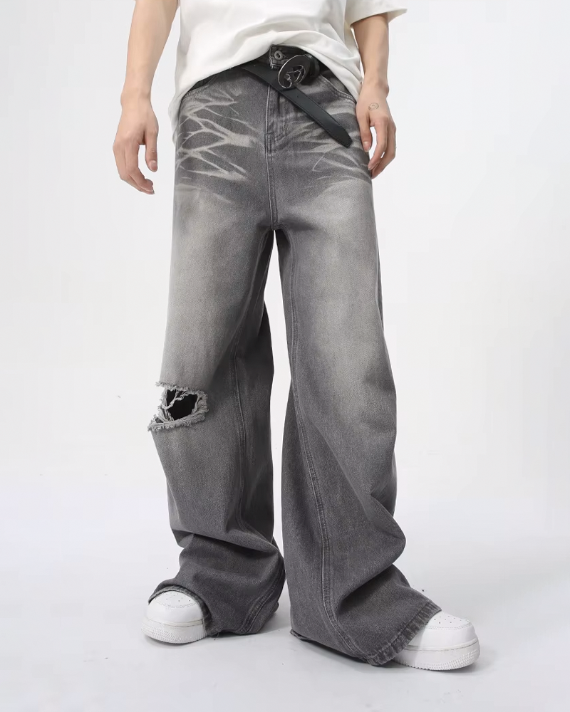 Large gray jeans