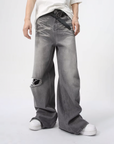 Large gray jeans