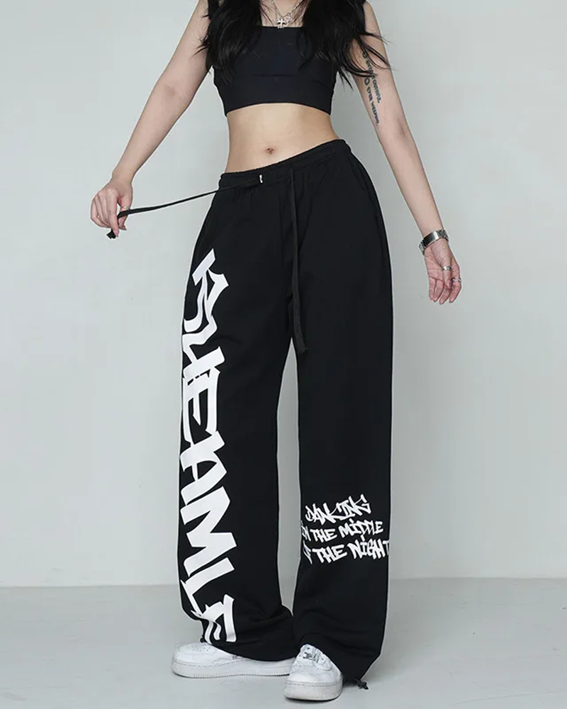 Printed jogging pants