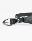 Oval buckle belt