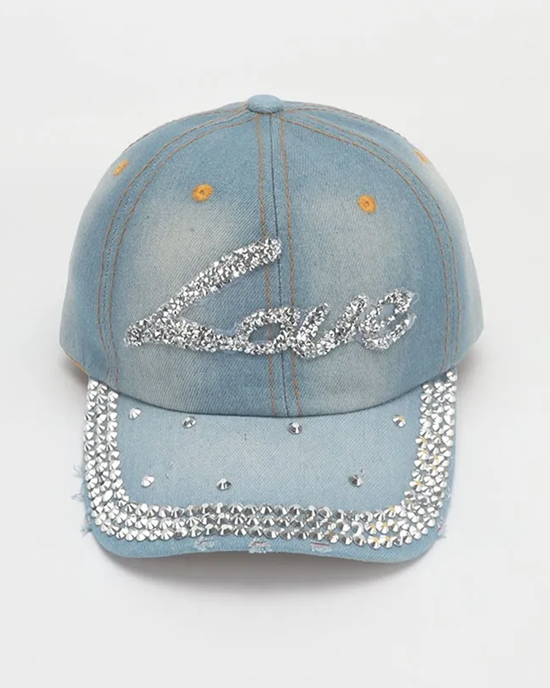 Women&#39;s rhinestone cap