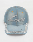 Women's rhinestone cap