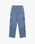 Low-rise baggy jeans