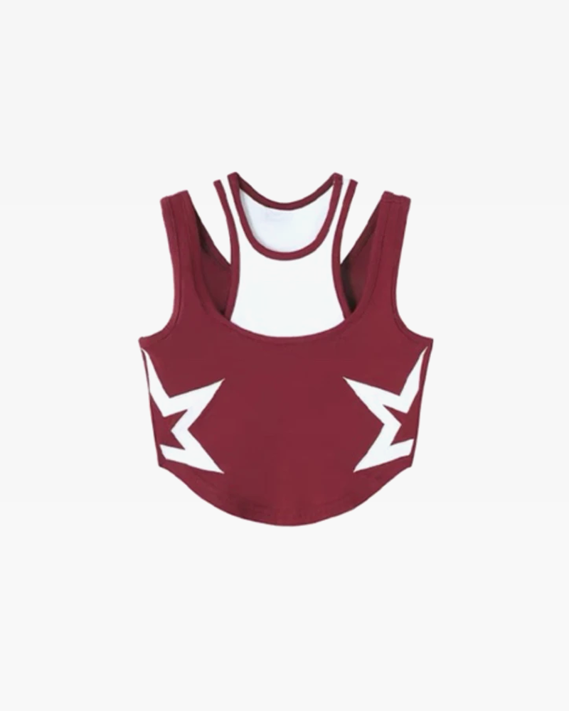 Burgundy crop top