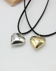 Cord necklace heart