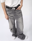 Large gray jeans