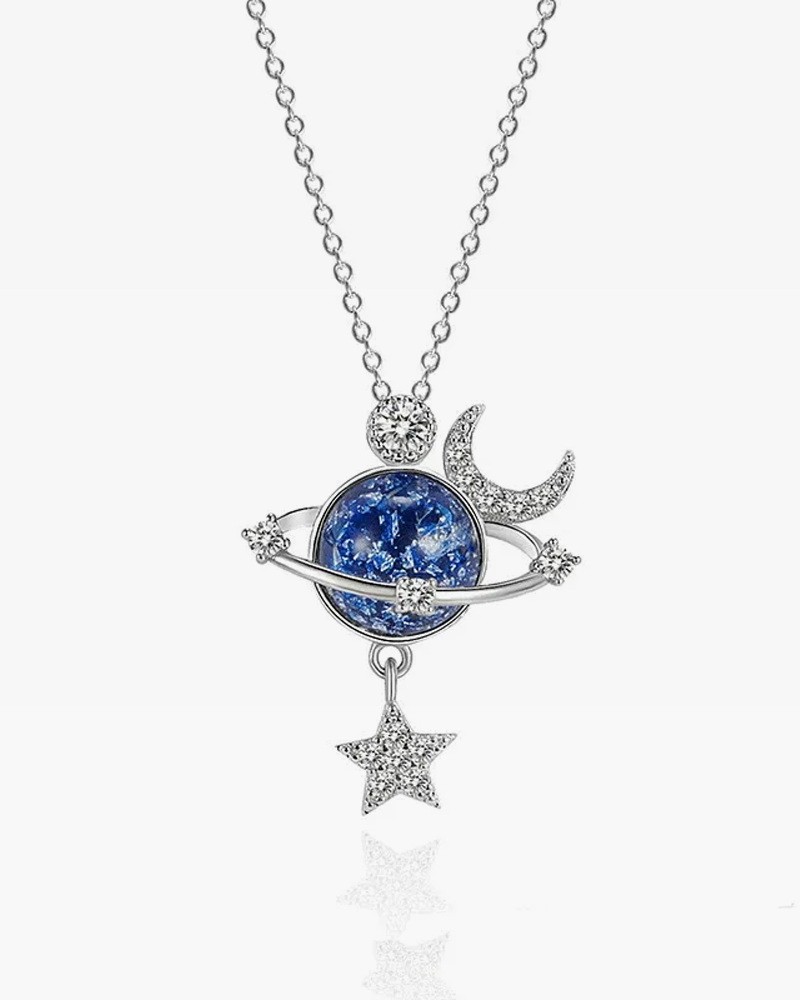 Moon and star pendant