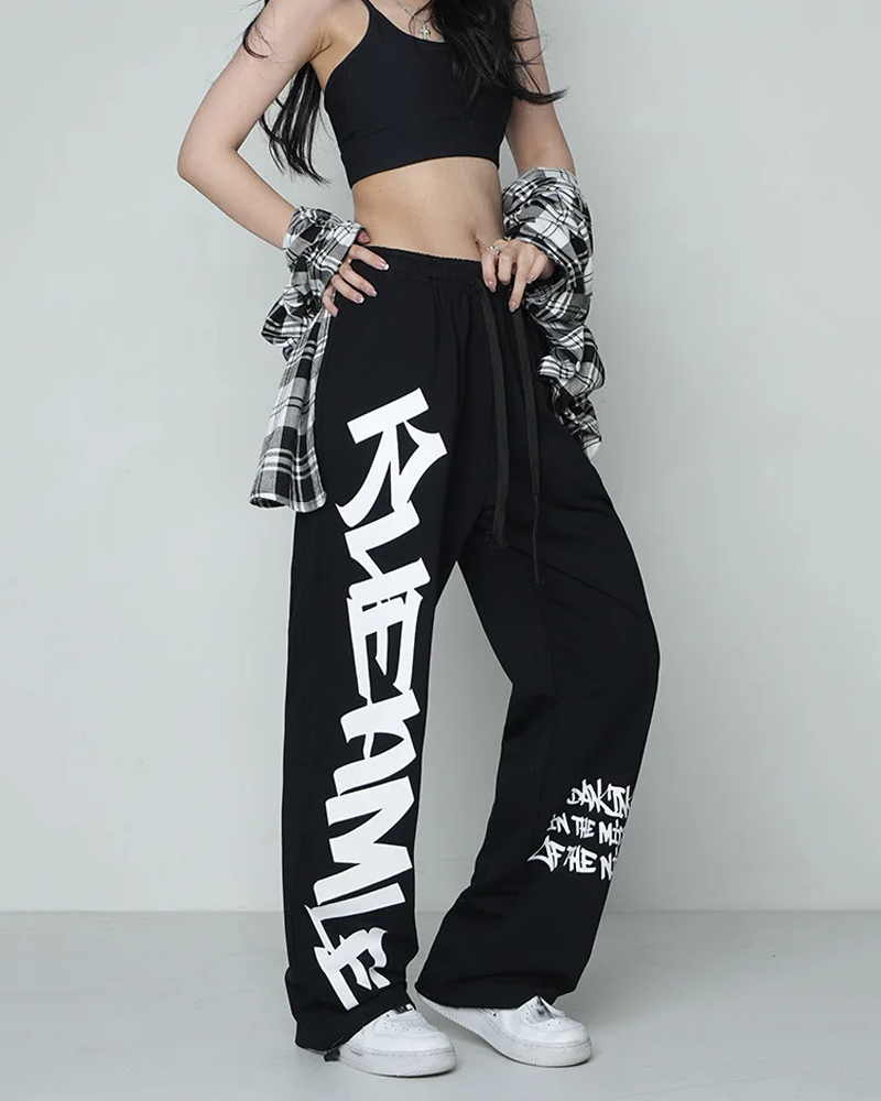 Printed jogging pants