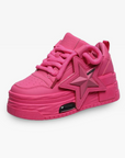 Fuchsia pink women's sneakers