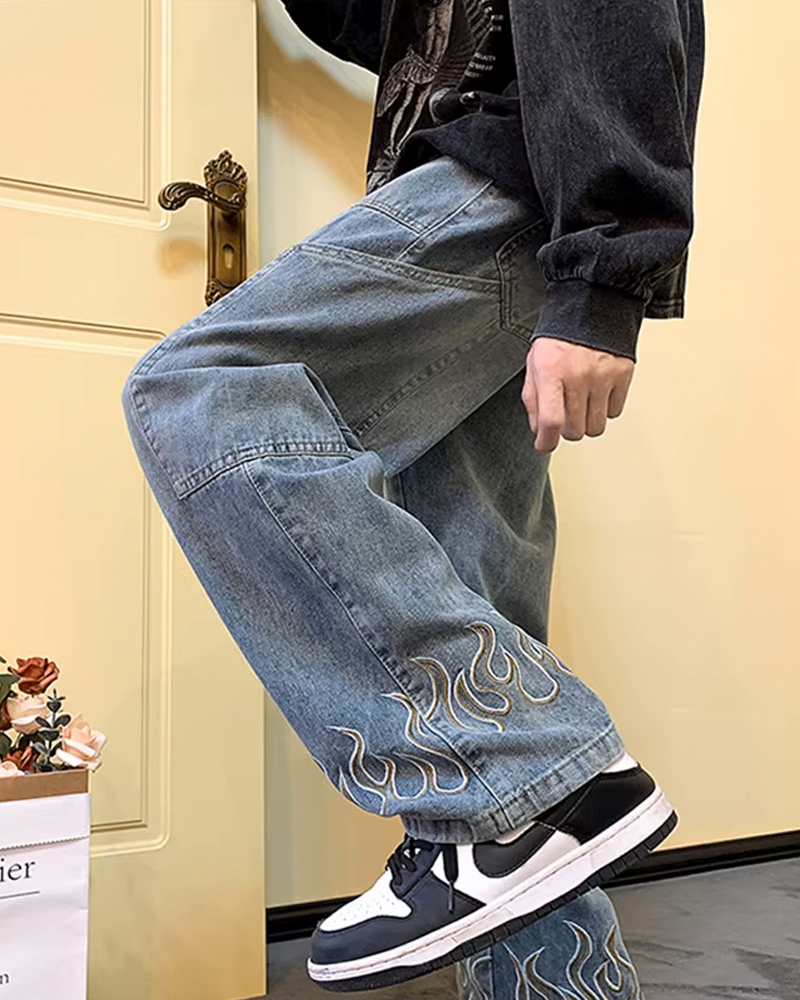 Flame jeans