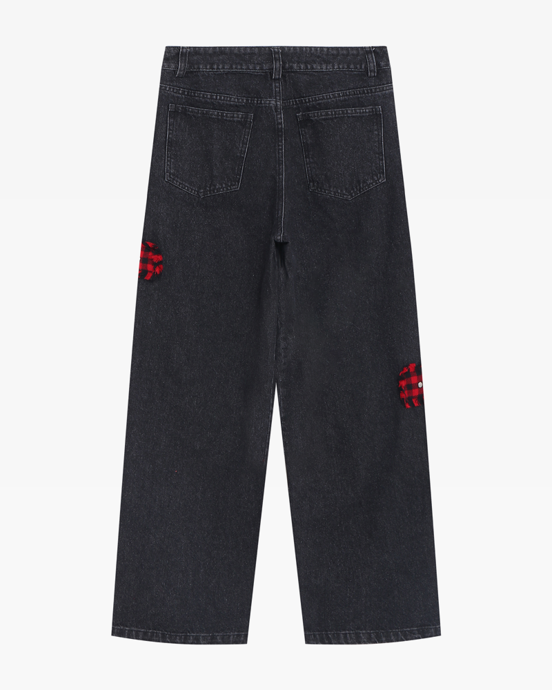 Jeans with cross