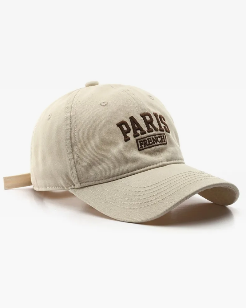 Embroidered Paris Cap