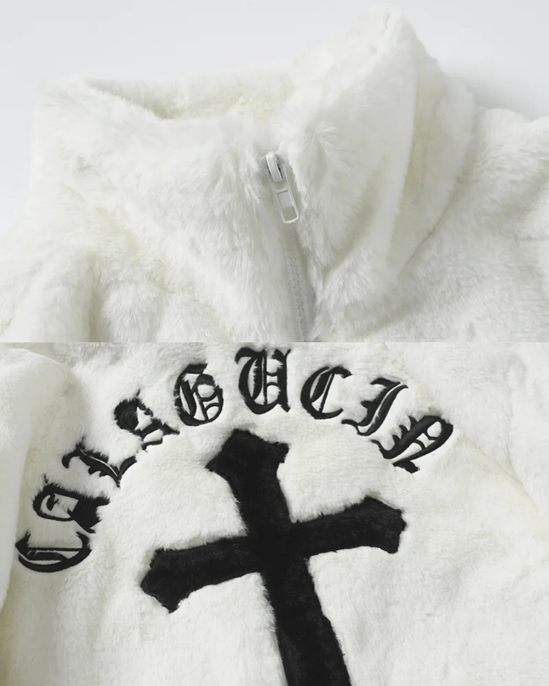 Jacket with cross