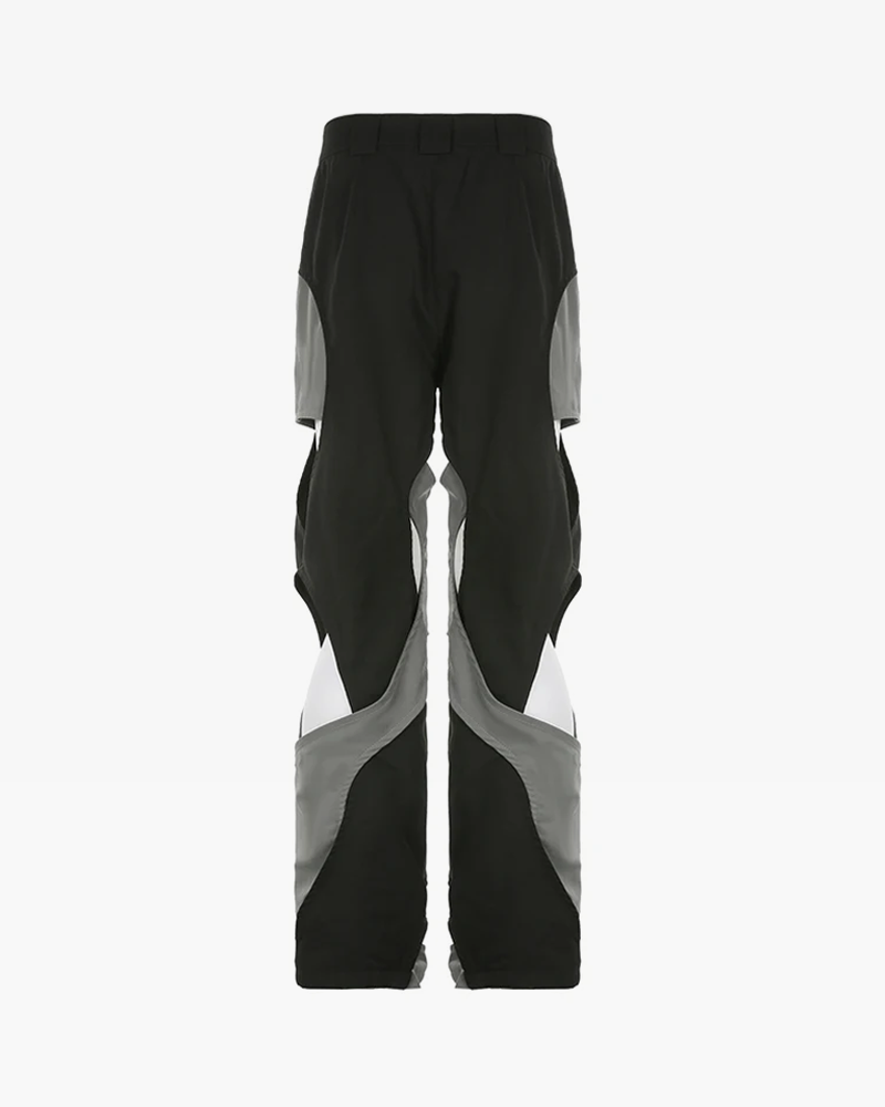 Black and gray pants