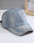 Heart rhinestone cap