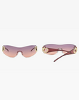 Women’s rimless sunglasses