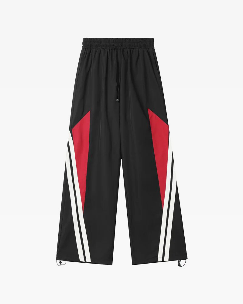 Black and red jogging pants