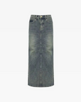 Women's long denim skirt