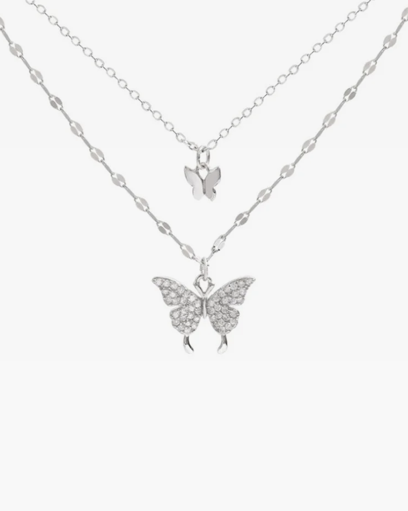 Butterfly pendant necklace