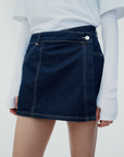 Women's denim skirt and jacket set