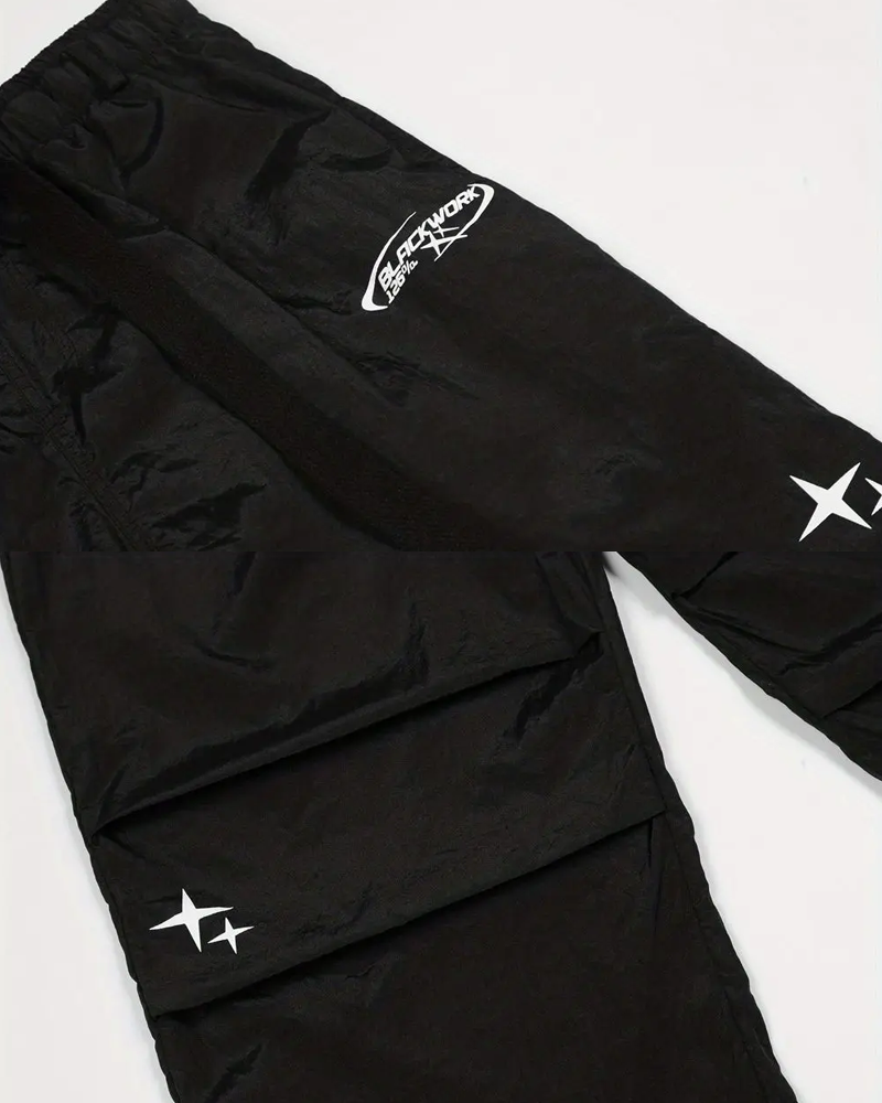 Y2K parachute pants