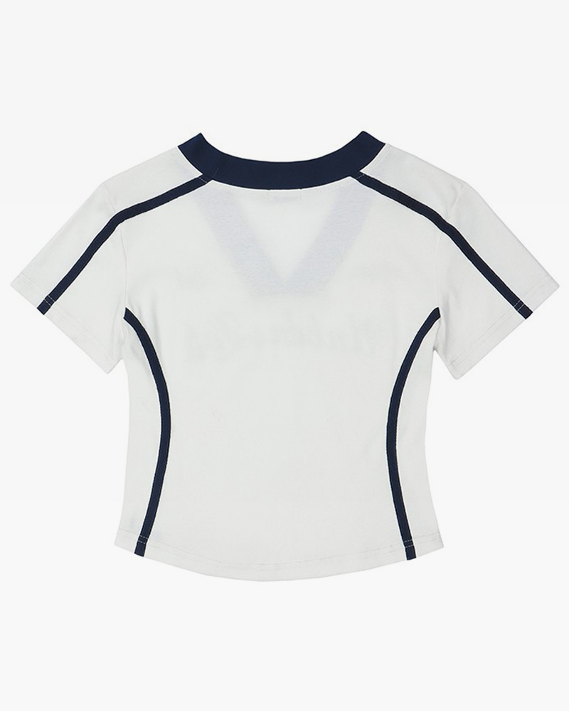 V-neck crop top