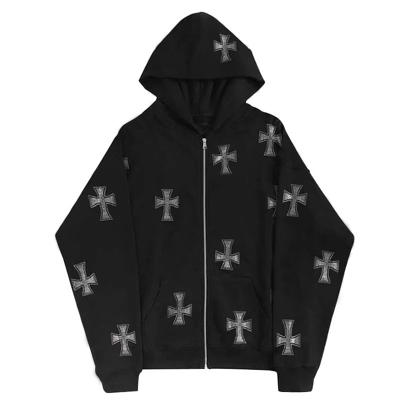 Strass cross sweatshirt