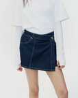 Women's denim skirt and jacket set